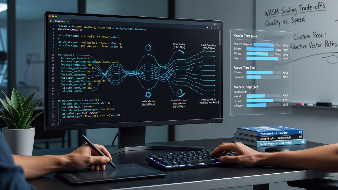 Loading sequence diagram for vector assets in WebAssembly workflows